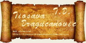 Tiosava Dragucanović vizit kartica